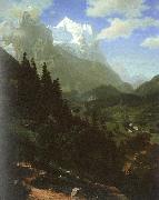 Bierstadt, Albert The Wetterhorn Spain oil painting artist